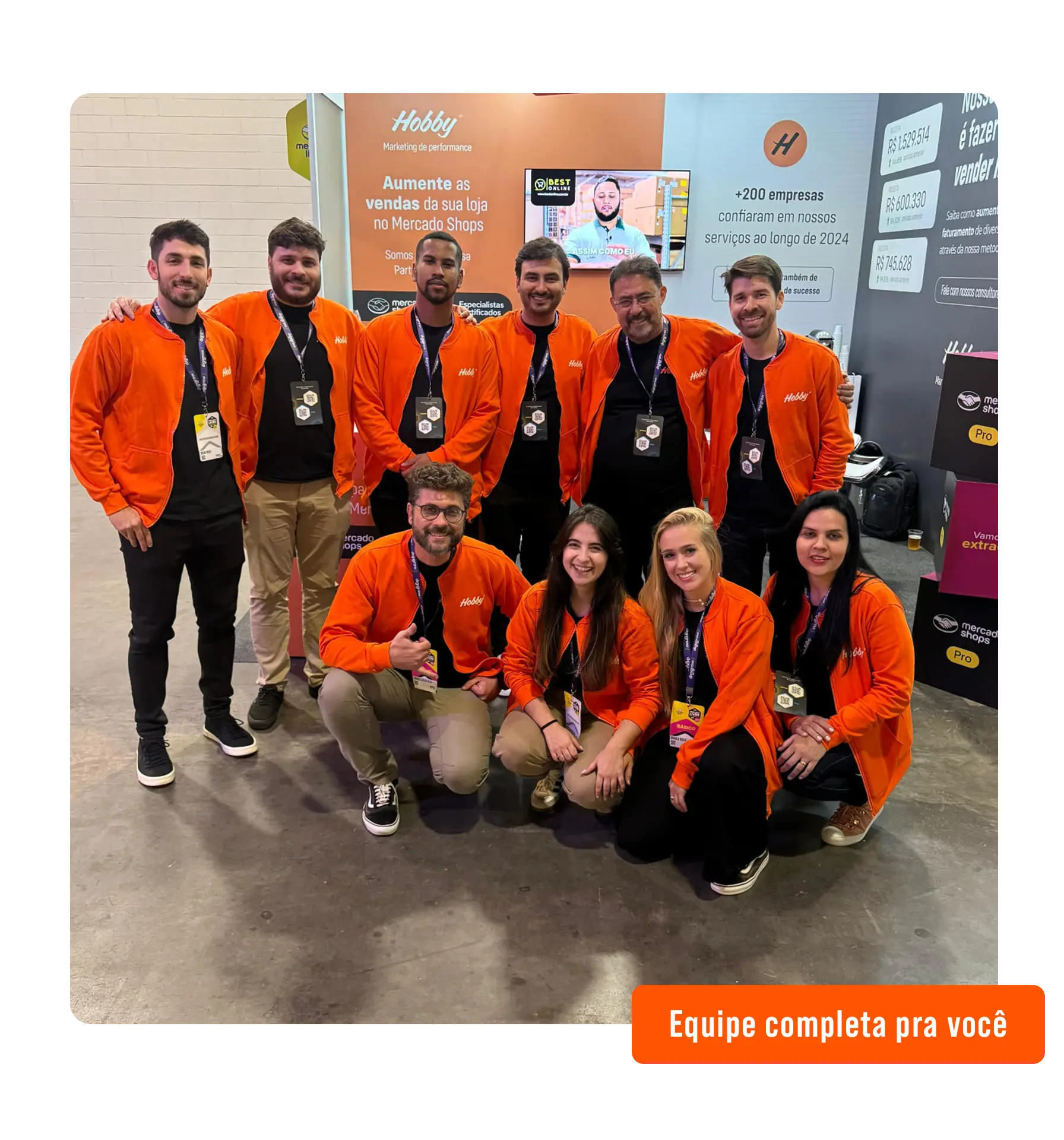 Time da Hobby em evento de e-commerce